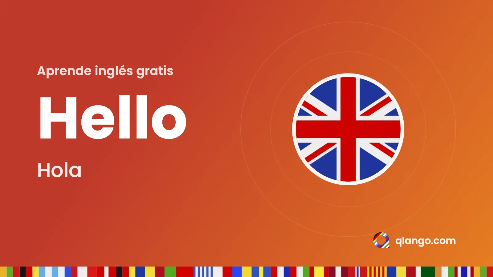 Curso de inglés gratis: «Hello» significa «hola» en inglés