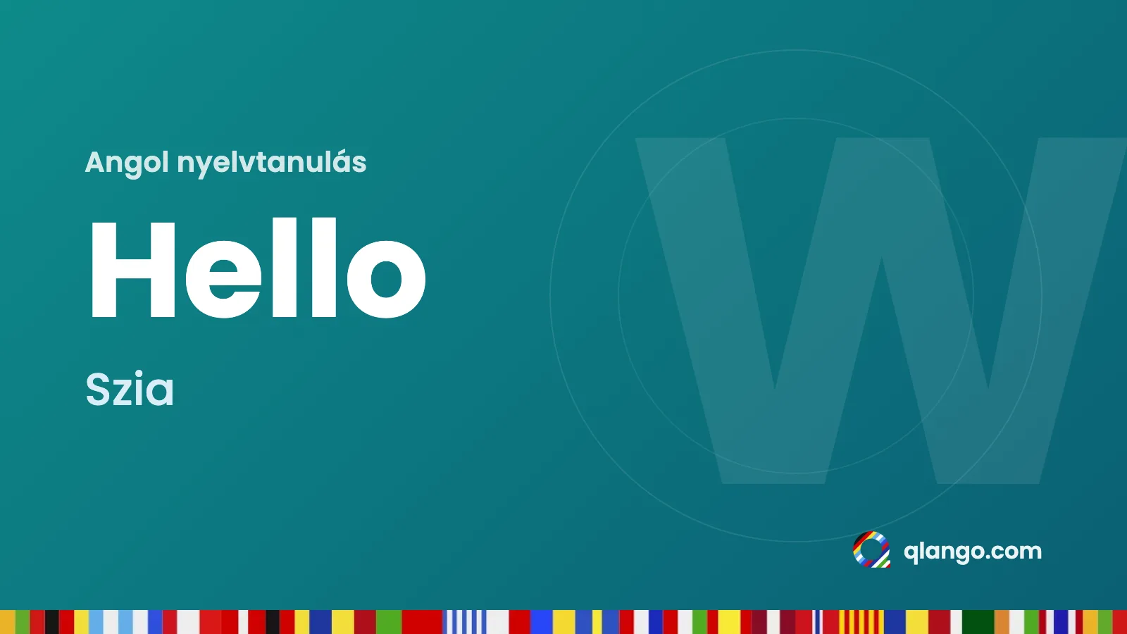 Angol nyelvtanulás: „Hello” jelentése: szia