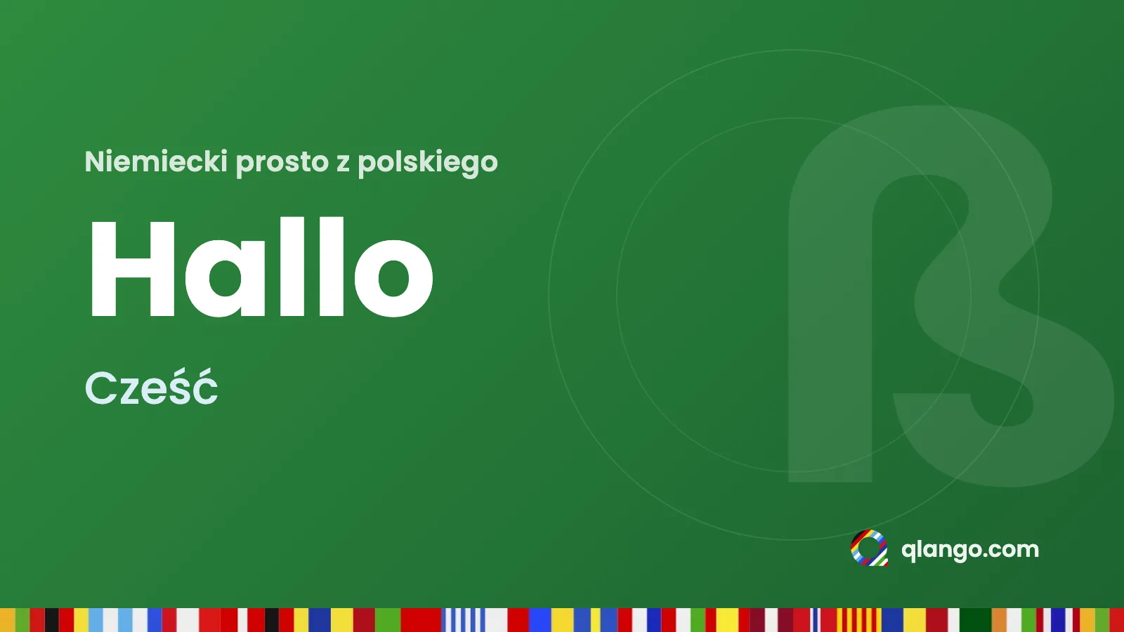 Niemiecki prosto z polskiego: Hallo znaczy „Cześć”