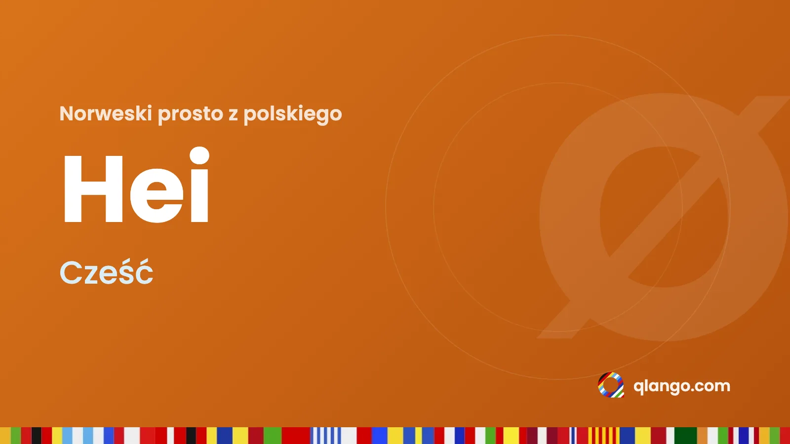 Norweski prosto z polskiego: Hei znaczy „Cześć”