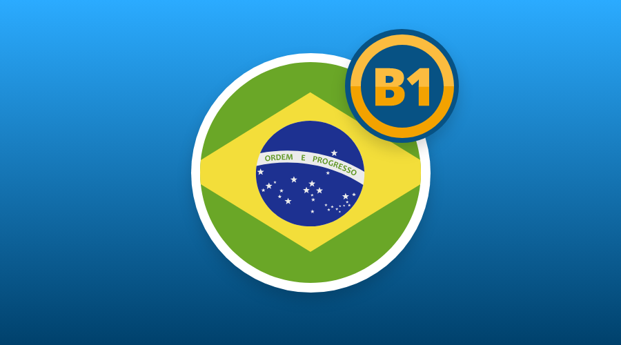 BRAZILIAN PORTUGUESE B1 LEVEL AVAILABLE