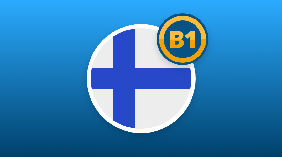 FINNISH B1 LEVEL AVAILABLE