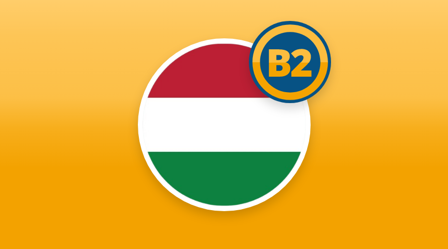 HUNGARIAN B2 LEVEL NOW AVAILABLE