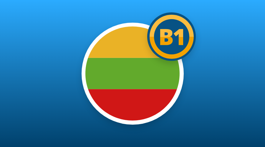 LITHUANIAN B1 LEVEL AVAILABLE