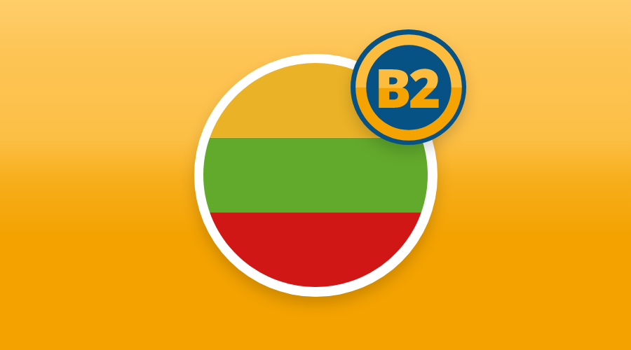 LITHUANIAN B2 LEVEL NOW AVAILABLE