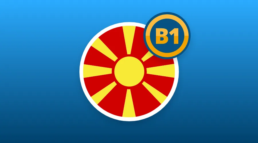 MACEDONIAN B1 LEVEL AVAILABLE